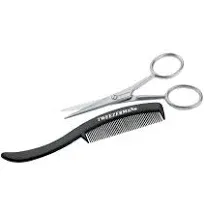 Tweezerman Moustache Scissors with Grooming Comb