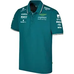 Aston Martin F1, Team Polo Shirt, 2023, classic green, Official Merchandise