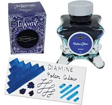 Diamine Blue Edition Sheen Fountain Pen Ink Polar Glow 50ml