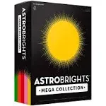 Astrobrights Cardstock, Retro 5-Color Assortment, 320 Sheets, 65 lb 8.5&#034;x11&#034;