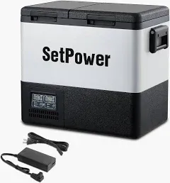 $351 Only | Setpower PT55 58Qt 12V Refrigerator with Freezer Car Cooler Low Watts