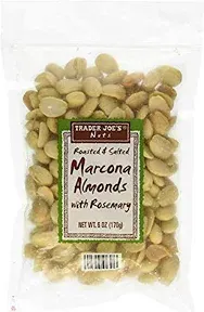 Trader Joe`s Roasted and Salted Marcona Almonds with Rosemary Net Wt. 6oz. (170g)