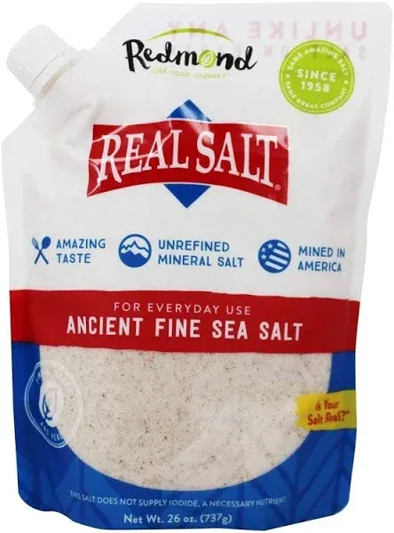 Redmond Real Salt Ancient Fine Sea Salt Pouch