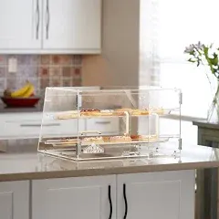 Olde Midway 2-Tier Bakery Display Case with Trays