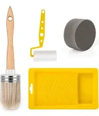 POOVI Tool Trio Paint Brush Roller Sponge All The Tools You Need to Apply Finish All in One Paint