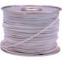 ROAD POWER 100 Ft. 14 Ga. PVC-Coated Primary Wire, White 55669023