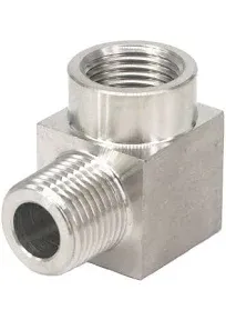 Beduan Stainless Steel Cast Pipe Fittings, 90 Degree Street Elbow 1/2" NPT Male x 1/2" NPT Female Water Fuel Air