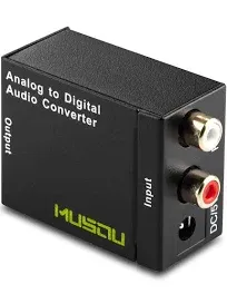 NEW Optical Coaxial Toslink Digital to Analog Audio Converter Adapter RCA L/R