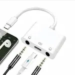 USB C to 3.5mm Headphone Splitter and Charger Adapter