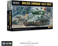 Warlord Games 13015 28mm Bolt Action: WWII M4A3E8 Sherman Easy Eight US Medium Tank (Plastic) - Black Forest® Hobby Supply Co