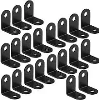 50 PCS Black Corner Brace Certbuy Black L Shaped Bracket Small Angle Bracket