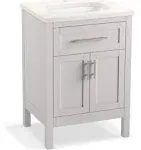 Hadron 24" Bathroom Vanity Cabinet with Sink and Quartz Top Atmos Grey