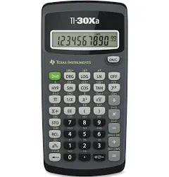 Texas Instruments TI-30XA Basic Scientific Calculator