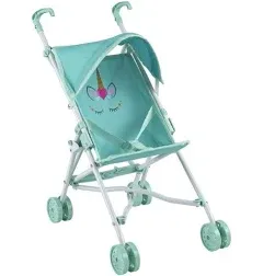 The New York Doll Collection My First Umbrella Doll Unicorn Stroller