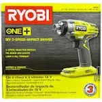 Ryobi 1/4 in. 18V Cordless 3-Speed Impact Driver (Tool Only) P237