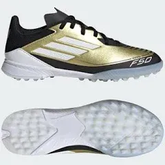 adidas F50 League TF Junior Messi Turf Shoes Gold