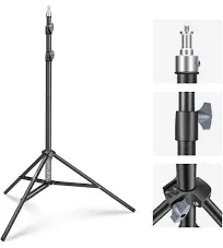 Neewer Photography Light Stand 87-200cm， Spring Loaded Aluminum Tripod