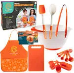 MasterChef Junior Cooking Essentials Set - 9 Pc. Kit Includes Real Cookware for