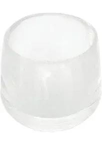 8610E Leg Tips 3/4-Inch inside Diameter Rubber Chair Leg Caps, 24 Pack, Clear