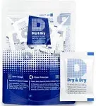 Dry & Dry 30 Gram [20 Packets] Silica Gel Packets Desiccants, Silica Packets - Rechargeable Silica Gel Packs, Silica Gel Packets, Desiccants Packets, Silica Gel