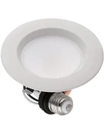 Commercial Electric 5/6 in White Integrated LED Energy Star Color Changing Recessed Trim Downlight