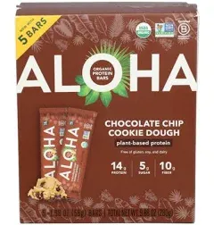 Organic Chocolate Chip Cookie Protein Bars, 12ct, Vegan, Gluten-Free, Low Sugar