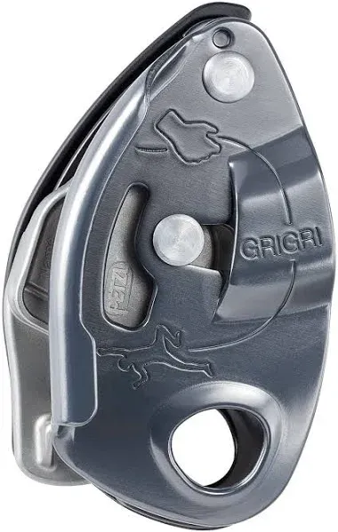 Petzl Grigri Cam Assisted Blocking Belay Device Gray Brand New