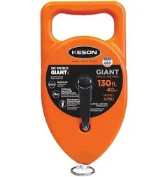 Keson G130 Giant Chalk Line Reel, 24-Ounce 130 Count (Pack of 1), Orange 