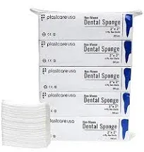 1000 4 Ply 2x2 inch Non Woven Non Sterile Dental Gauze