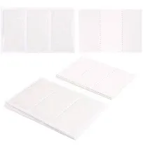 Juvale 30 Pack Self Adhesive Pockets with Blank Card Labels, Clear Label Holders with White Cards (2.1 x 4 in)