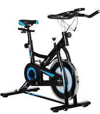 Soozier Stationary Indoor Cycling Exercise Bike, Adjustable Comfortabl