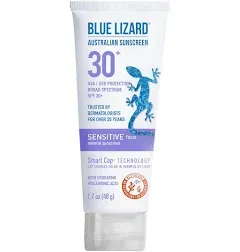 Sensitive Face SPF 30+ Mineral Sunscreen 1.7oz | Blue Lizard