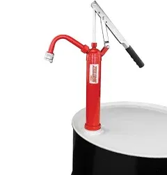 ZED-S1 - Hand Operated Lever Drum Pump, All Steel Body with Non-Drip Spout (1 Gallon Per 9 Strokes)