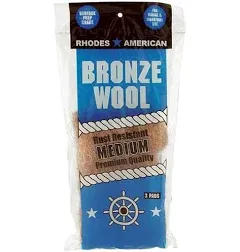 Homax - 33873123019 Medium Grade Bronze Wool, 3 pad