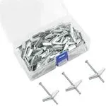 1/8X2-Inch Toggle Bolt and Wing Nut for Hanging Heavy Items on Drywall (50 Pack)