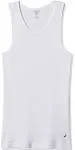 Nautica ~ Men's 4-Pack T-Shirts Rib Tanks Undershirts White 100% Cotton ~ S