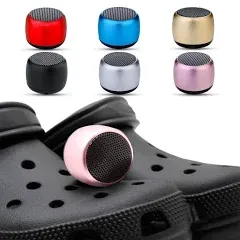 Croc Speaker, Mini Speaker for Croc, Halloween Mini Speaker, Bluetooth Croc Charm, Blue-Purple Fade