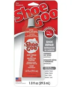 Sof Sole 3.7 ounce Goo Repair Adhesive for Fixing Worn Shoes or Boots, Clear, 3.7-Ounce Tube (2-Pack), Universal