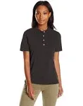 Hanes X-Temp Women's Performance Polo Shirt Black XL