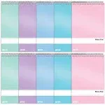 Better Office Steno Pads 6" x 9" Gregg-Ruled Assorted Colors 80