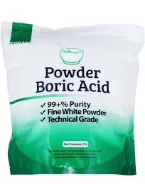 borp5 Fine Powder Boric Acid H3BO3 99, 5 lb.