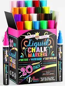 CHALKY CROWN Bold Chalk Markers Dry Erase Marker Pens