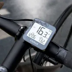 CYCPLUS GPS Bike Computer, Wireless Cycling Computer with Automatic Backlight, Bicycle Speedometer Odometer with Waterproof and Lager Battery, Provide Professional Data Analysis