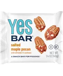 Yes Bar Salted Maple Pecan Bar