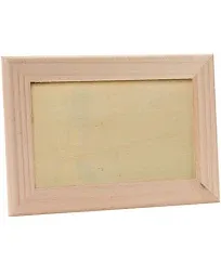 DIY Unfinished Wood Picture Frames Lot of (2) Child Kid Paint Craft Art Gift