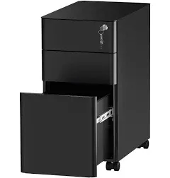 YITAHOME 3-Drawer Slim File Cabinet with Lock