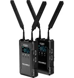 FEELWORLD W1000H Wireless HDMI Video Transmission System Include Transmitter Receiver 1000FT Transmission Range 0.08S Low Latency Full Duplex Intercom Live Streaming