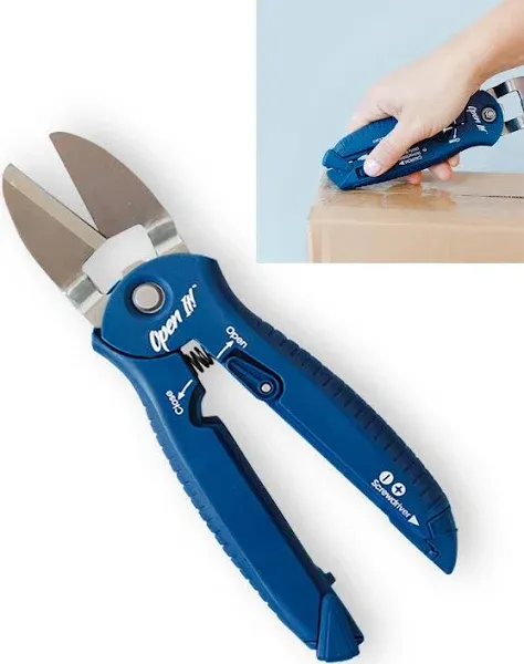 Zibra Open-It! All-in-one Tool Heavy Duty Scissors Box Cutter Screwdriver