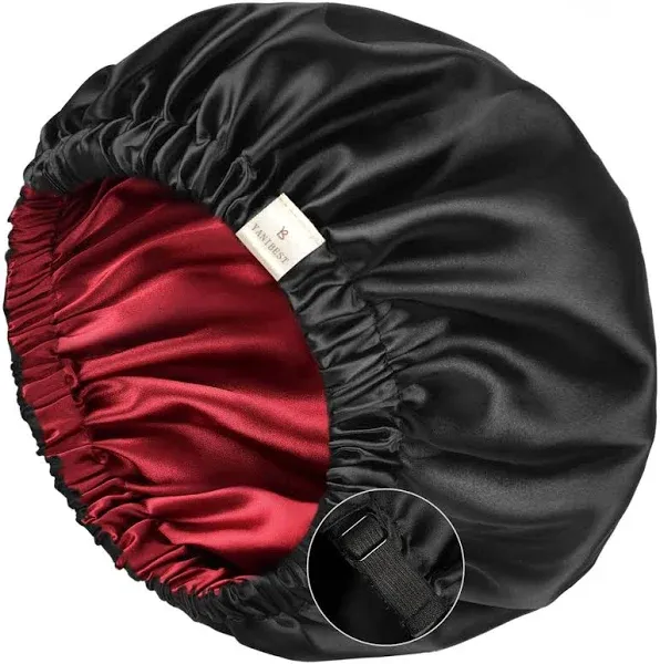 Yanibest Satin Bonnet Silk Bonnet for Women Sleeping Double Layer Satin Hair Bonnet Bonnets for Natural Curly Hair