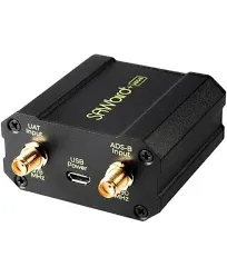 Nooelec SAWbird+ ADS-B: Premium, Dual-Channel, Cascaded Ultra-Low Noise Amplifier (LNA) & Filter Module for Airplane Tracking Applications. 1090MHz (ADSB) and 978MHz (UAT) Center Frequencies